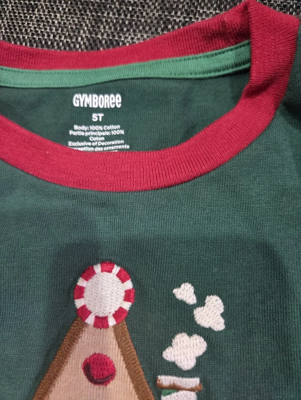 Boys Holiday Embroidered Long-Sleeve Tops